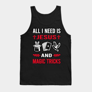 I Need Jesus And Magic Tricks Magical Trick Magician Tank Top